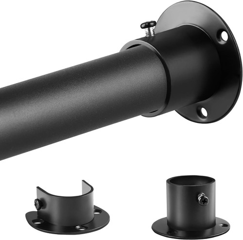 Black wardrobe pole - black,