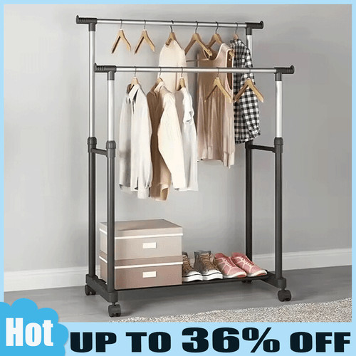 Heavy duty metal double - double, rail