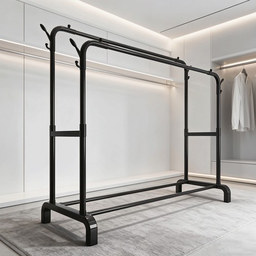 Heavy duty metal clothes rail - metal,