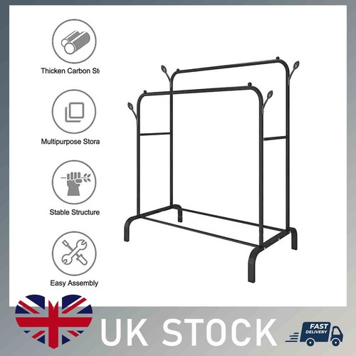 Metal double rail clothes - metal,