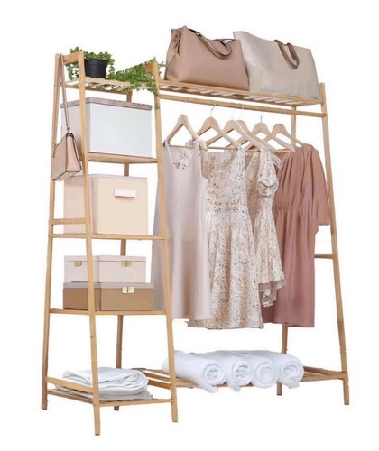 Neo bamboo rack clothes - bamboo, with