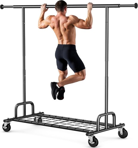 Heavy duty clothes rail 238kg - heavy,