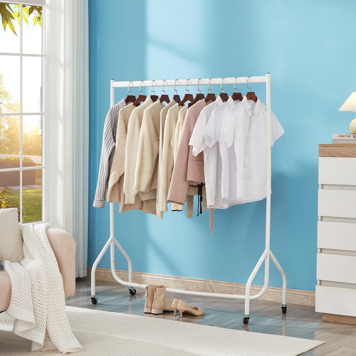 4ft white heavy duty - heavy, clothes