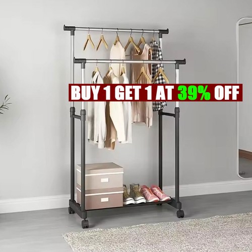 Heavy duty metal clothes rail - heavy,