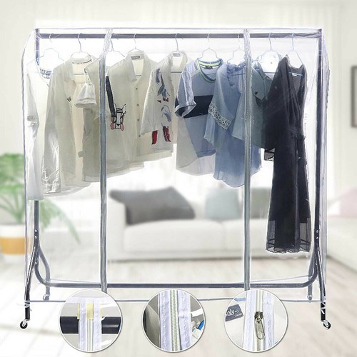 4ft clothes rail cover clear - clothes,