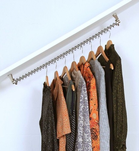 Sloped ceiling clothes rail - ceiling,