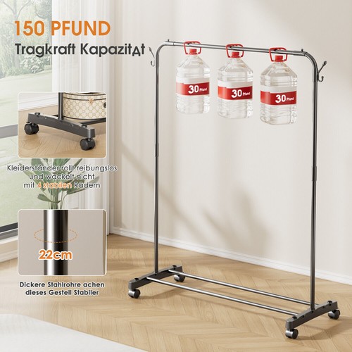 Clothes rail rack heavy - rail,