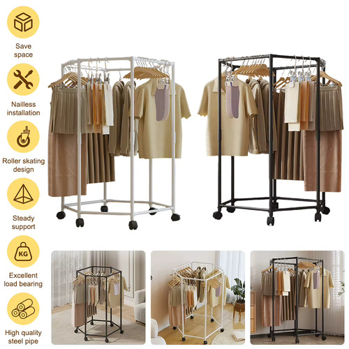 Hexagonal rotating clothes - hexagonal,