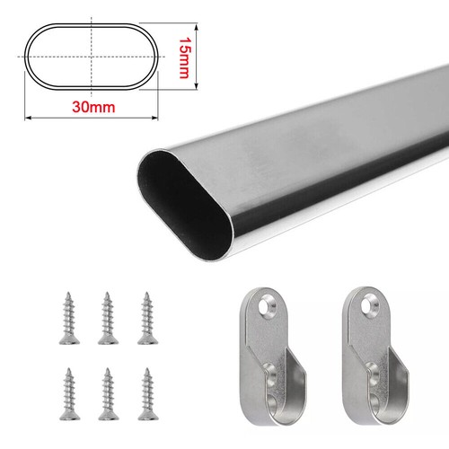 Wardrobe oval hanging rail - wardrobe,