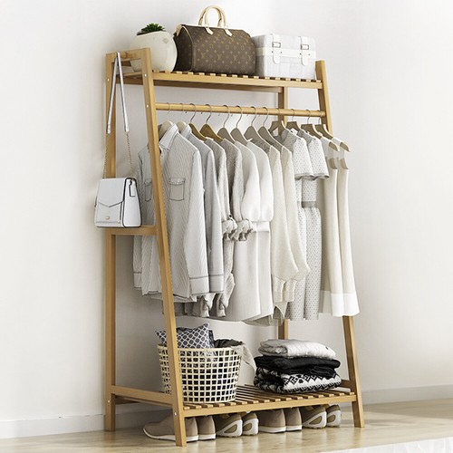 Heavy duty bamboo - clothes, rail