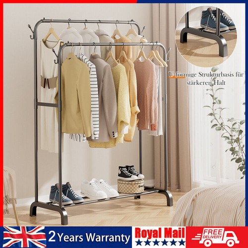 Heavy duty double clothes - clothes, rail