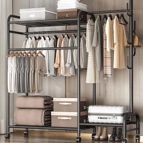 Clothes rack with shelfs - with,