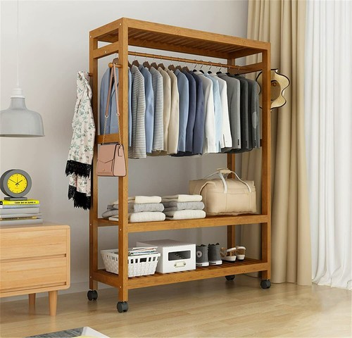 Heavy duty wooden clothes rail - heavy,