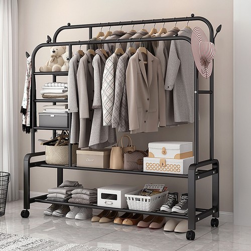 Heavy duty double - clothes, rail