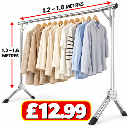 Heavy duty clothes rail - duty,