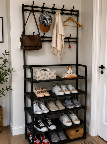 Tier metal shoe rack - 5,