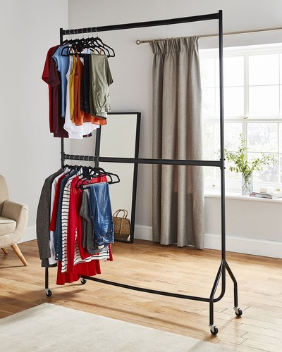 Clothes rail two tier - clothes,