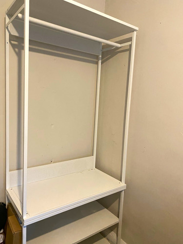 White metal freestanding - white,
