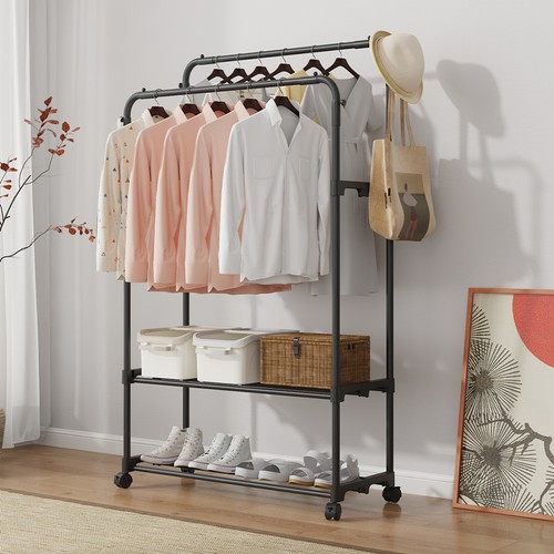 Heavy duty double clothes rail - heavy,